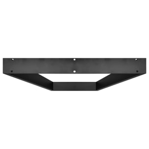 TRAPEZOID - Set di 2 piedi per tavolo in acciaio polverizzato con forma trapezoidale. Colore nero. Altezza da terra 71cm