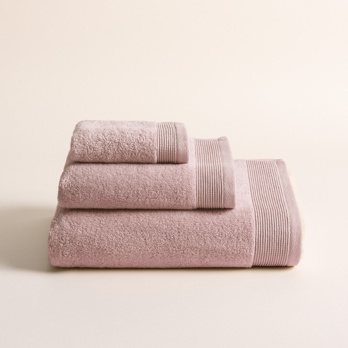 Lot de 3 serviettes Harmony Pink - Zero Twist - 600 grammes