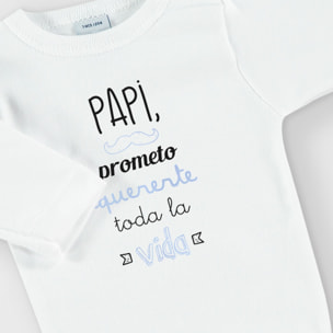 Body bebé manga larga personalizado frases