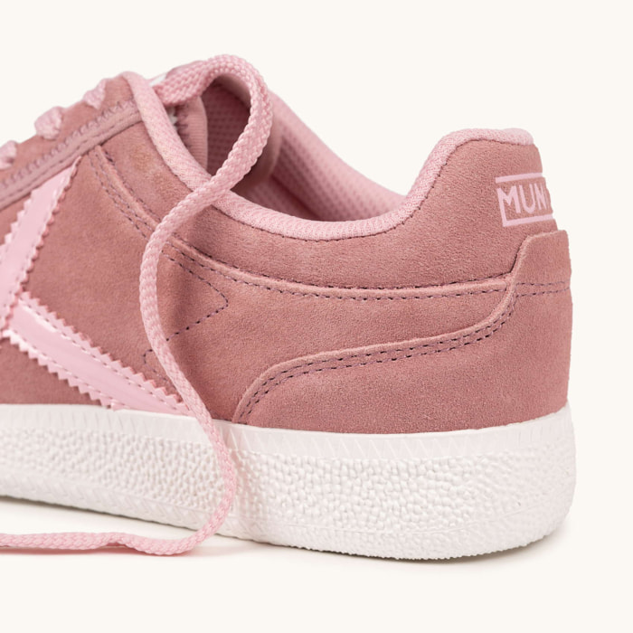 Zapatilla de Ante en Color Rosa Pastel MUNICH RUMBA WMN 26