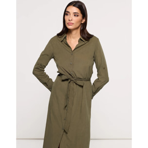 Vestido Midi Caqui - Veronico