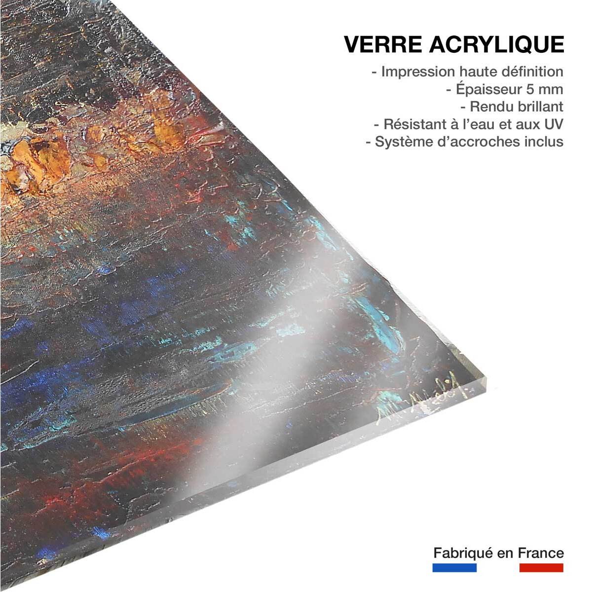 Tableau gris d'argent Tableau plexiglas