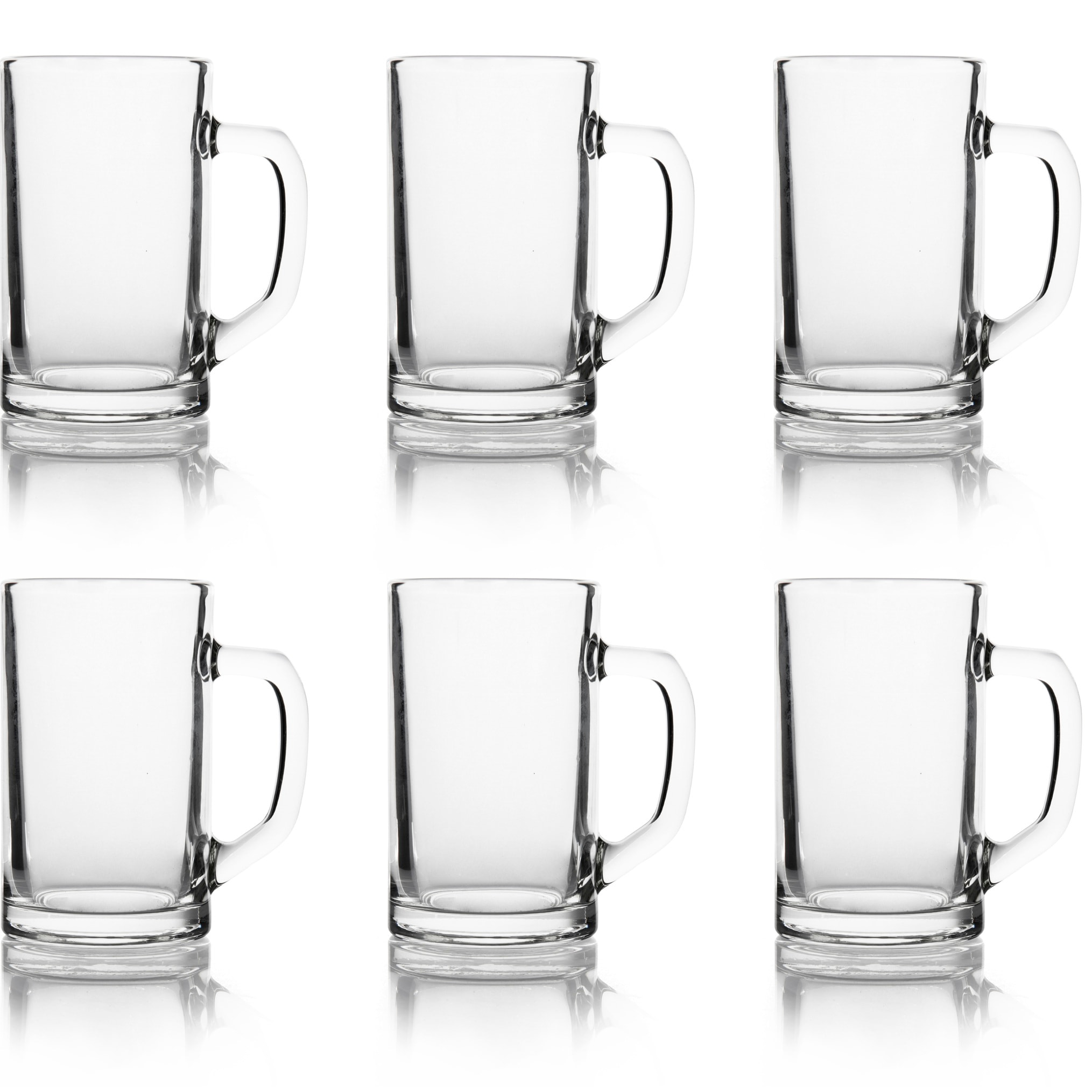 Set de 6 chopes à bière Excelsa – Amburgo, Verre Transparent 32 cl