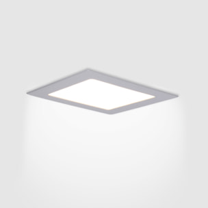 Forlight Downlight Ip23 Easy Square 170Mm Led 10W 3000K Gris 874Lm