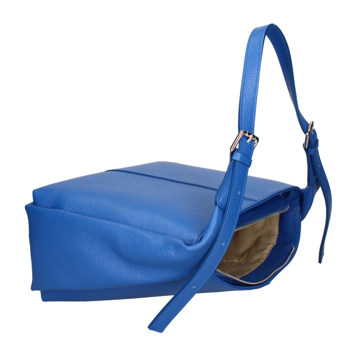 Borsa a spalla da donna - Modello False - Misto pelle e tessuto - 31.0 x 26.0 x 14.0 cm