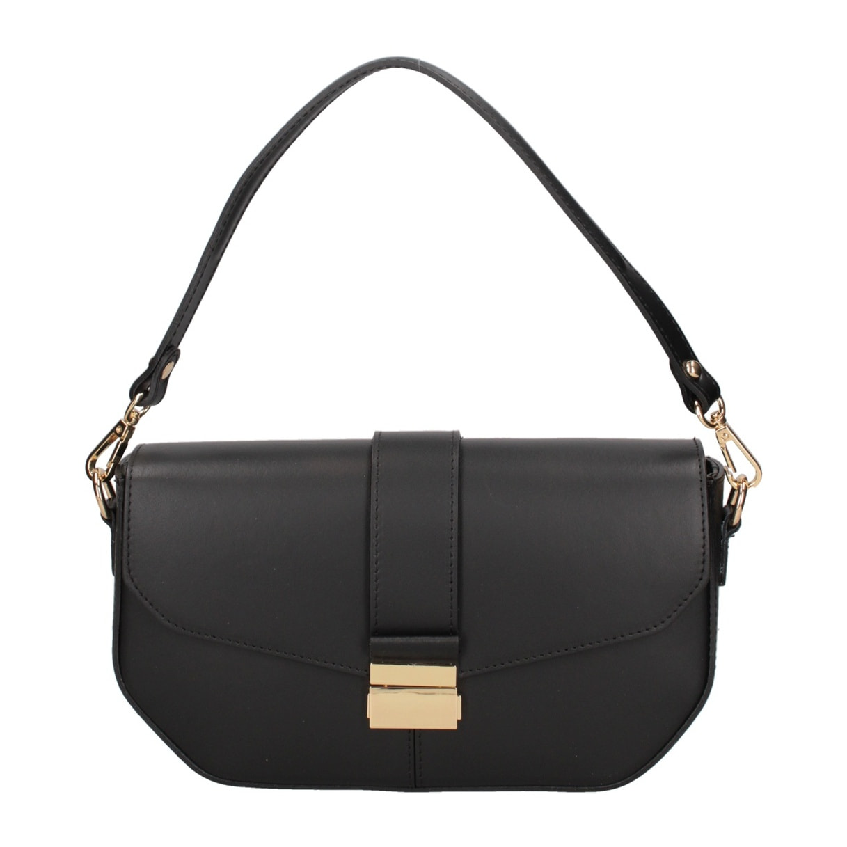 Borsa a spalla da donna - Modello False - Vera pelle - 27.0 x 15.0 x 7.0 cm