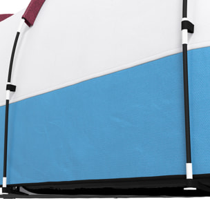 Tienda de Campaña Familiar para 2-3 Personas Tienda de Camping Plegable con 2 Habitaciones y Bolsa de Transporte Impermeable para Senderismo 420x200x150 cm Multicolor