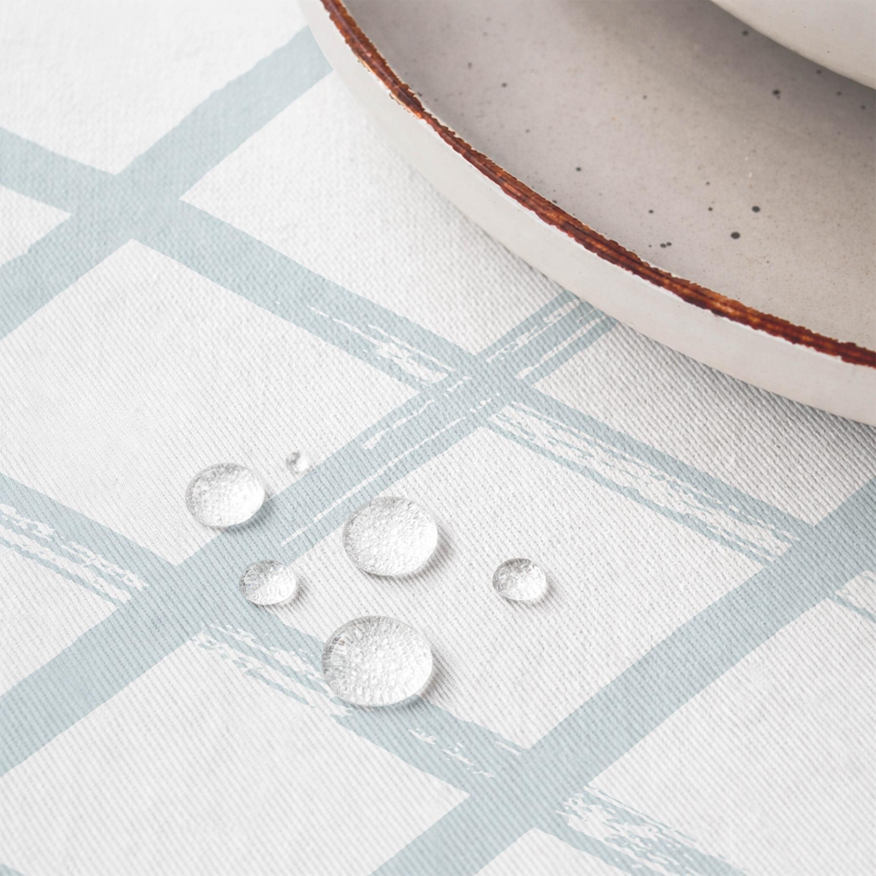 Mantel antimanchas LEONARDO AZUL - 100% algodón