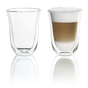 Tasse DELONGHI Latte Macchiato double paroi lot 2 x 330ml