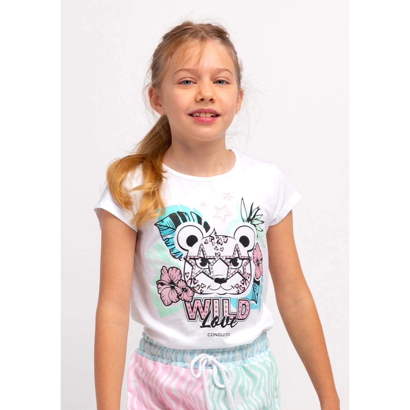 Camiseta de Niña Glitter en Blanco