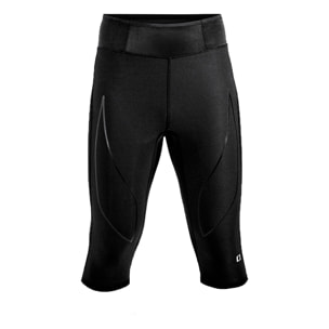 PANTALONI DA CORSA A COMPRESSIONE 3/4 DA UOMO BLUEBALL IN NERO.