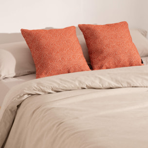 Housse de couette jacquard Elche Tabac
