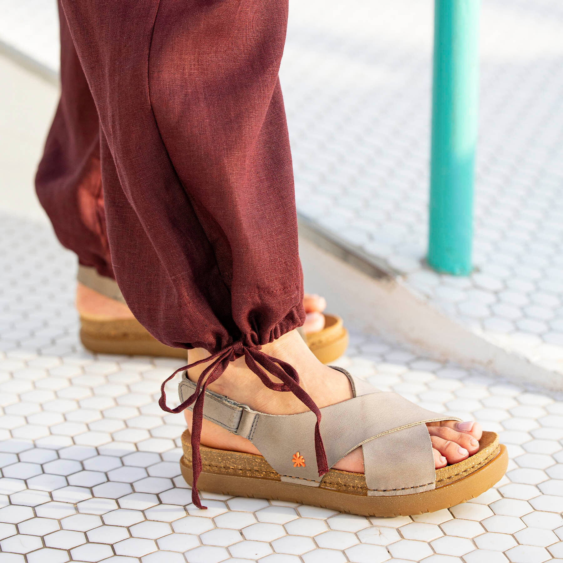 Sandalias 1710S ROMA RED / RHODES color Red