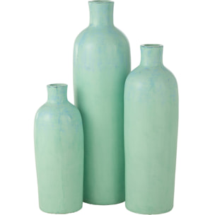 J-Line Vase Justine Terracotta Bleu Medium