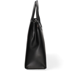 Borsa a mano da donna Made in Italy - Serpenta - Pelle e Cotone - 34.0 x 32.0 x 12.5 cm