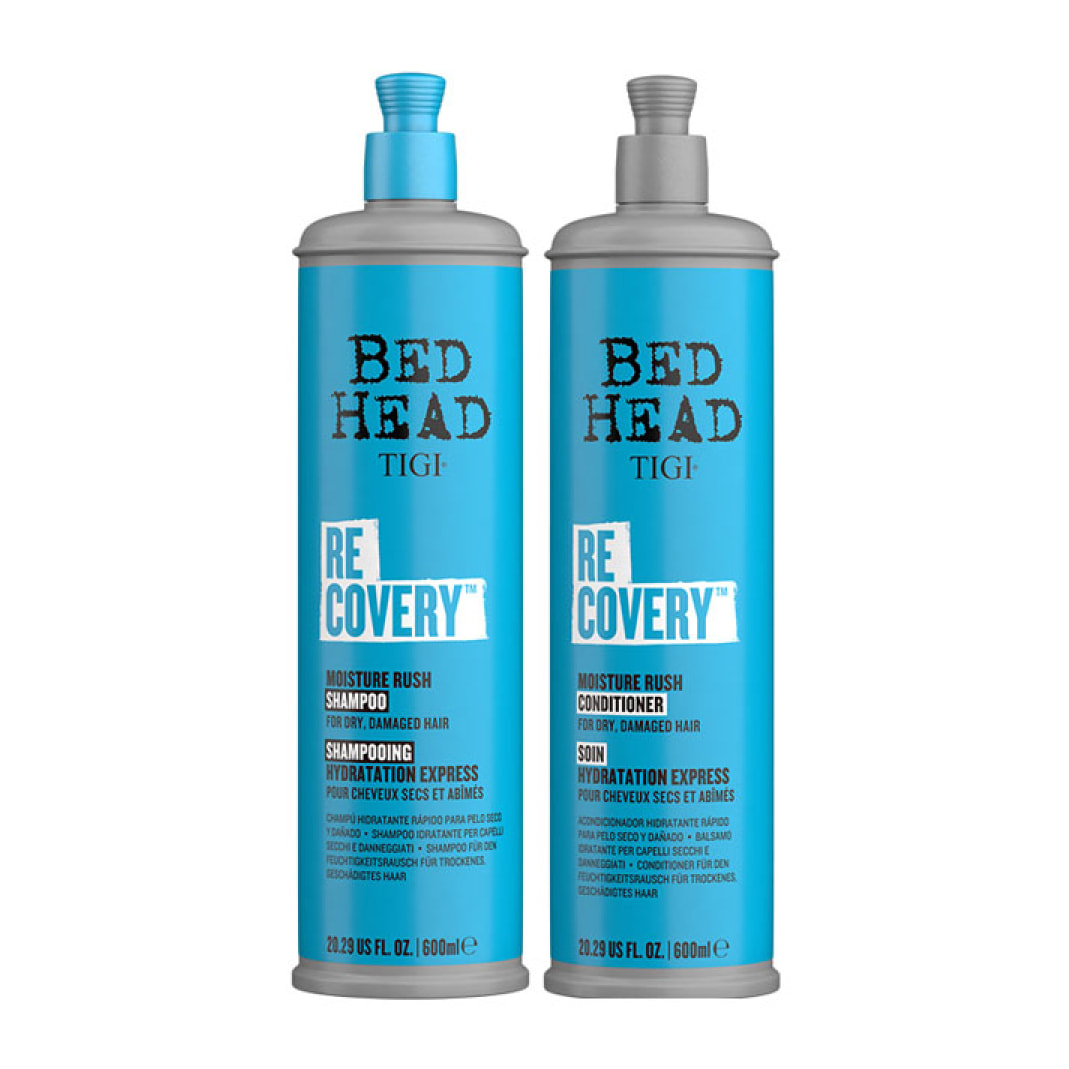 TIGI Kit Bed Head Recovery Moisture Rush Shampoo 600ml + Conditioner 600ml