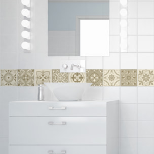 Stickers muraux - Sticker Mural Carrelage adhésif Cuisine Salle de Bain - 9 STICKERS CARRELAGES AZULEJOS CONCETTA