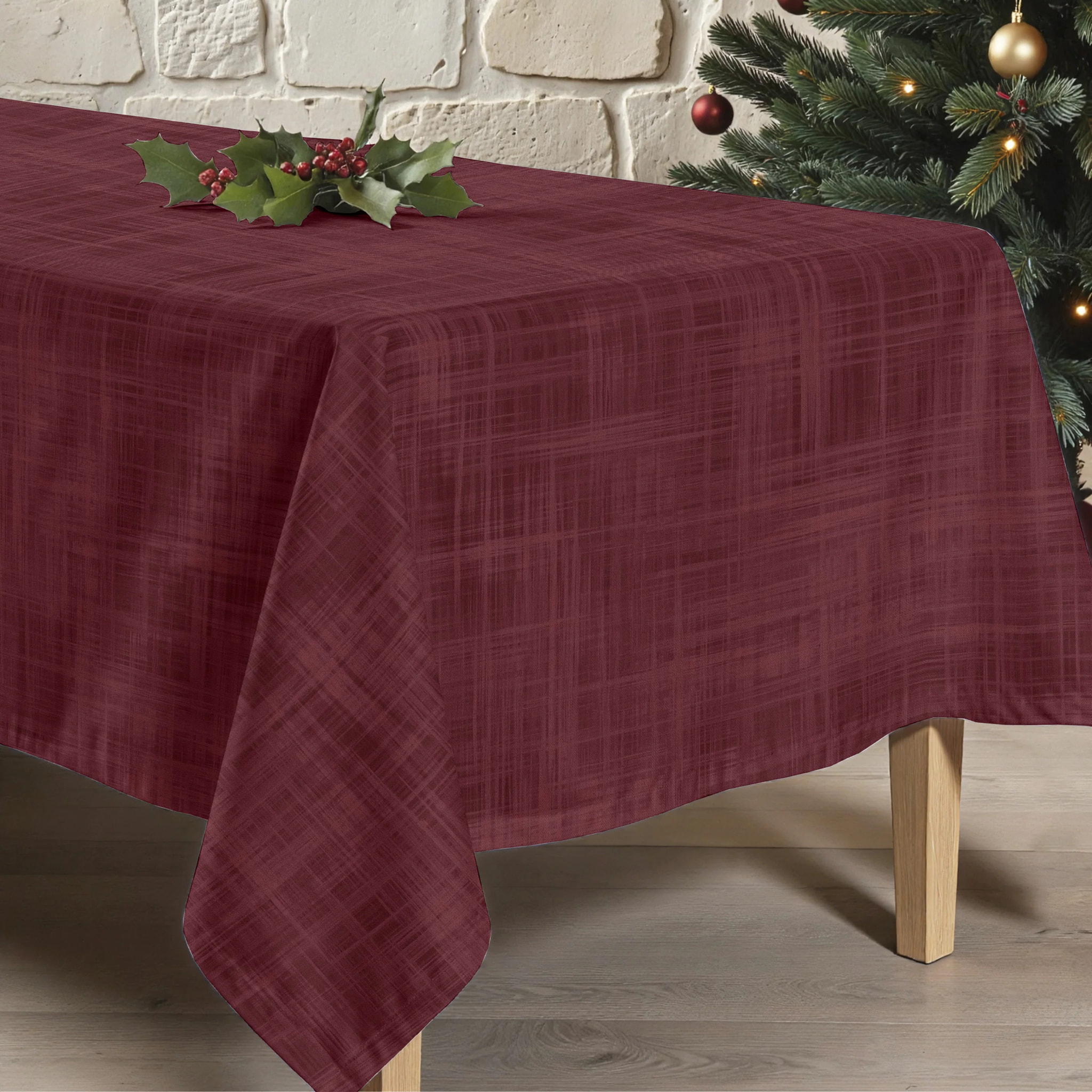 Nappe en résine Anti-tâches Christmas Burdeos
