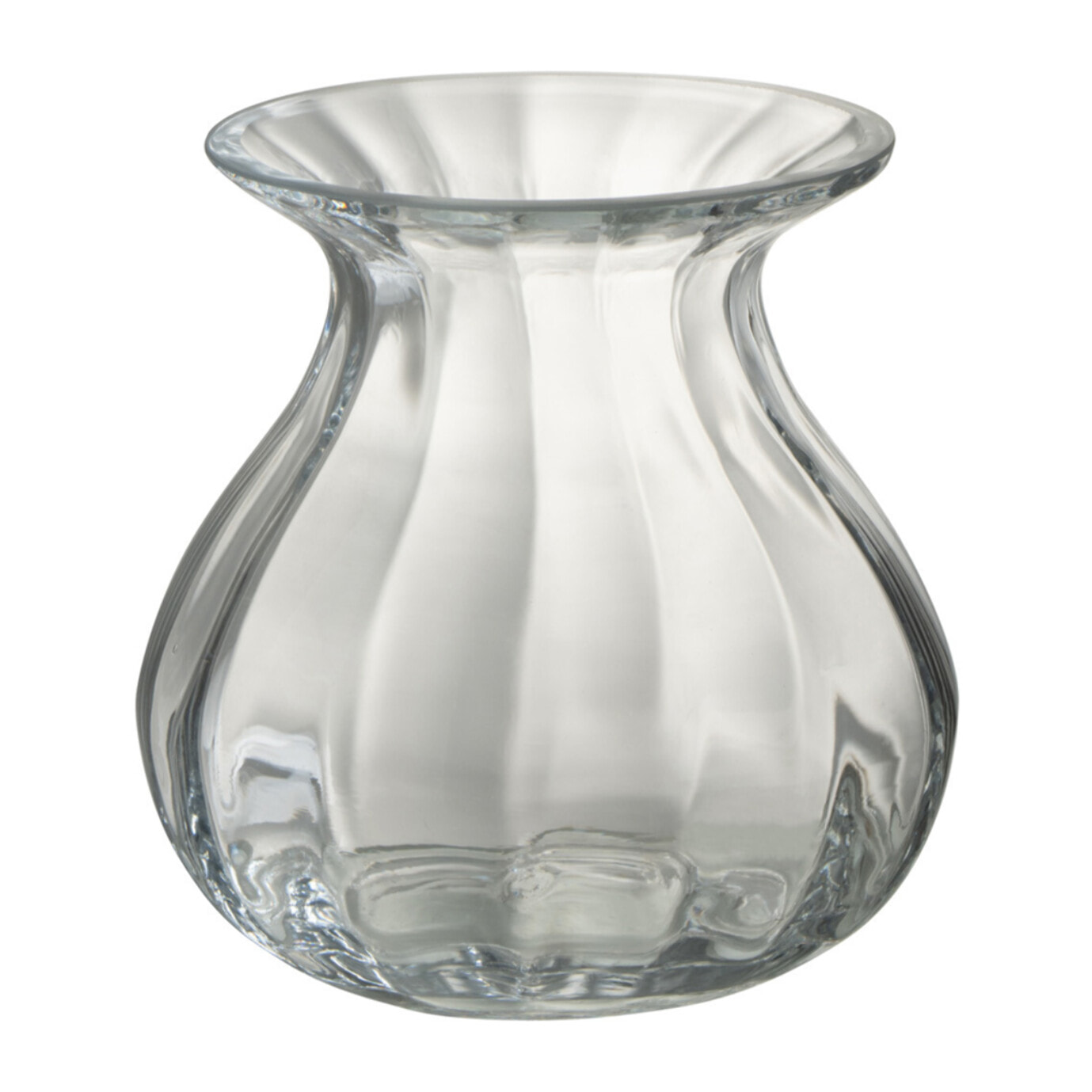 J-Line vase Amo - verre - transparent - small - 2 pcs - Ø 15 cm