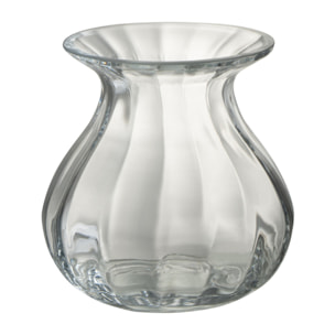 J-Line vase Amo - verre - transparent - small - 2 pcs - Ø 15 cm