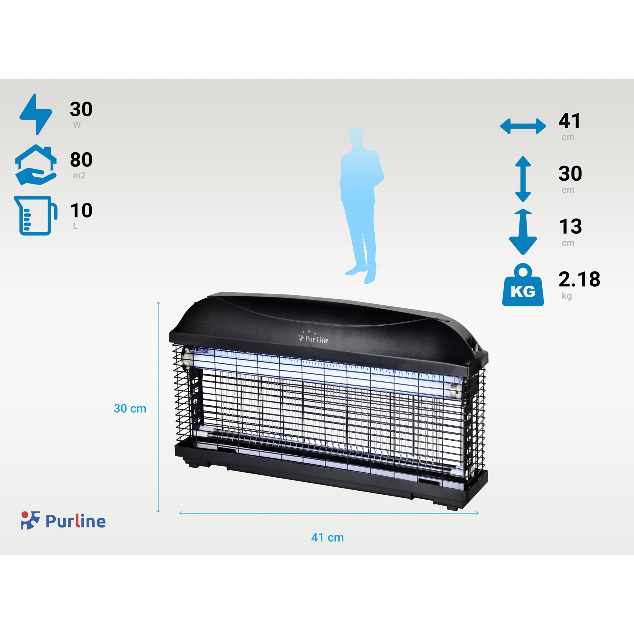 Mata insectos profesional 20W con luz ultravioleta ZZAP 20 EX PURLINE