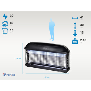 Mata insectos profesional 20W con luz ultravioleta ZZAP 20 EX PURLINE