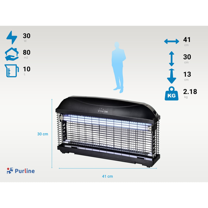 Mata insectos profesional 20W con luz ultravioleta ZZAP 20 EX PURLINE