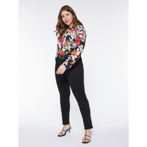 Fiorella Rubino - Camisa floral de viscosa - Negro