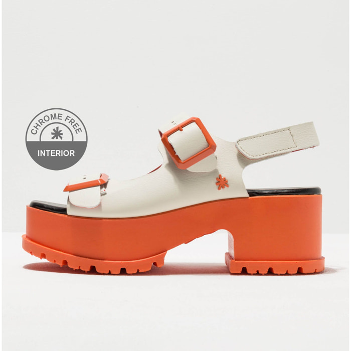 Sandalias con tacón 1821S NAPPA MULTI ORANGE/ MANCHESTER color Multi orange