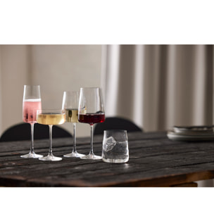 Set de 4 flûtes à champagne Zéro 30 cl