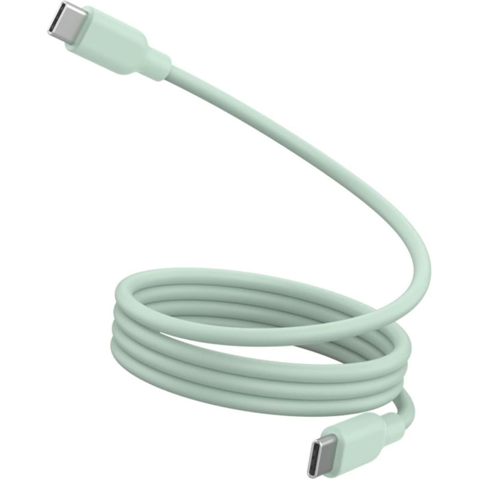 Câble de charge ESSENTIELB vers USB-C silicone magnétique 1M Vert