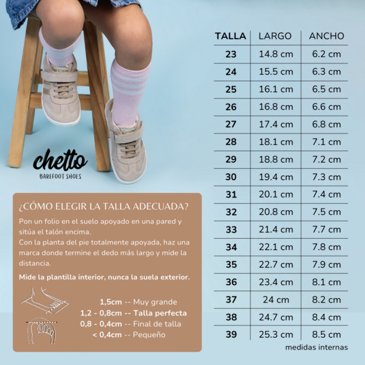 Barefoot Blanca-Rosa con Bandas – Chetto