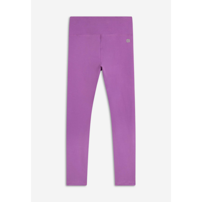 Leggings 7/8 vita alta in jersey elasticizzato