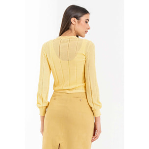 Kocca - Maglia cardigan con scollo tondo Donna