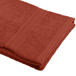 Serviette de toilette en coton bio - Terracotta