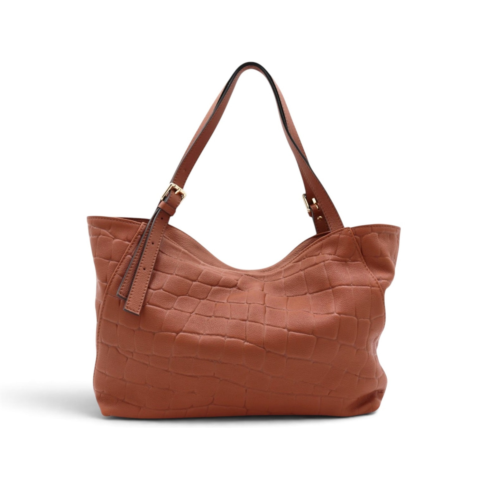 Borsa a Spalla Cheval Firenze Sarin Croc Cuoio
