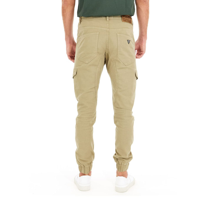 Pantalon - coupe slim - beige