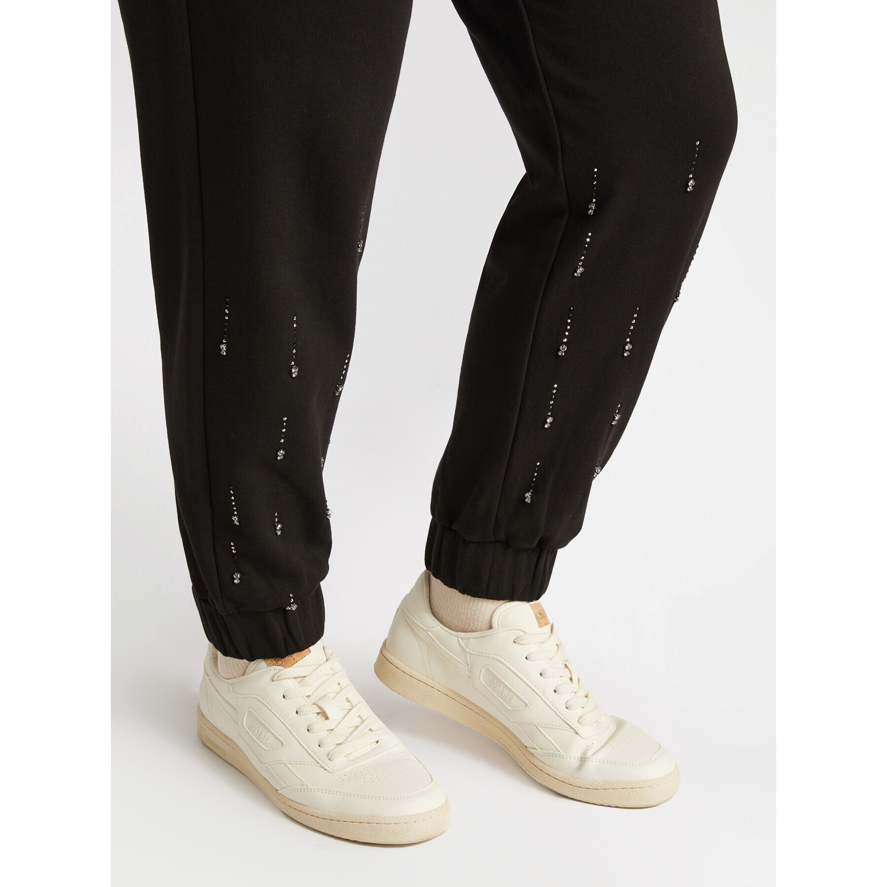 Fiorella Rubino - Joggers bordados - Negro