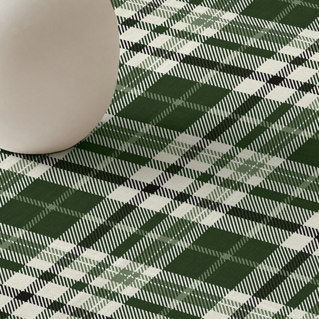 Nappe anti-taches 100% coton Davis Green