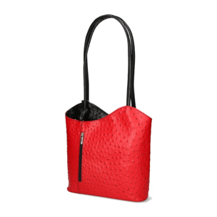Zaino da donna in vera pelle - Modello Charlotte - 28.0 x 25.0 x 9.0 cm
