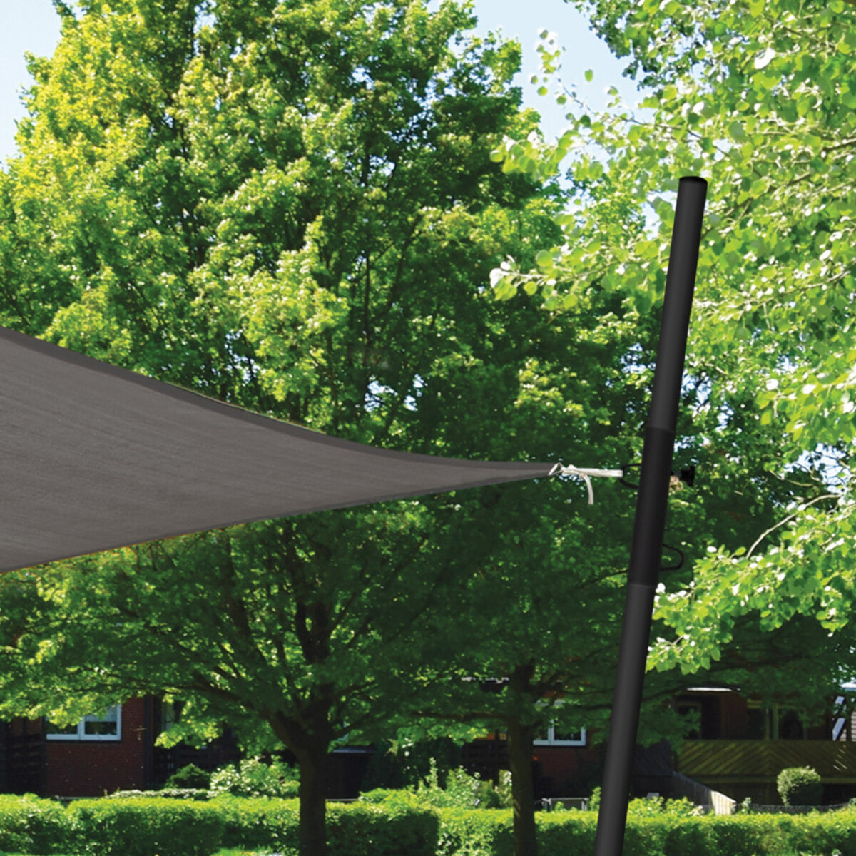 Poteau ajustable pour voile d'ombrage