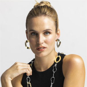 Pendientes acabado oro 18k