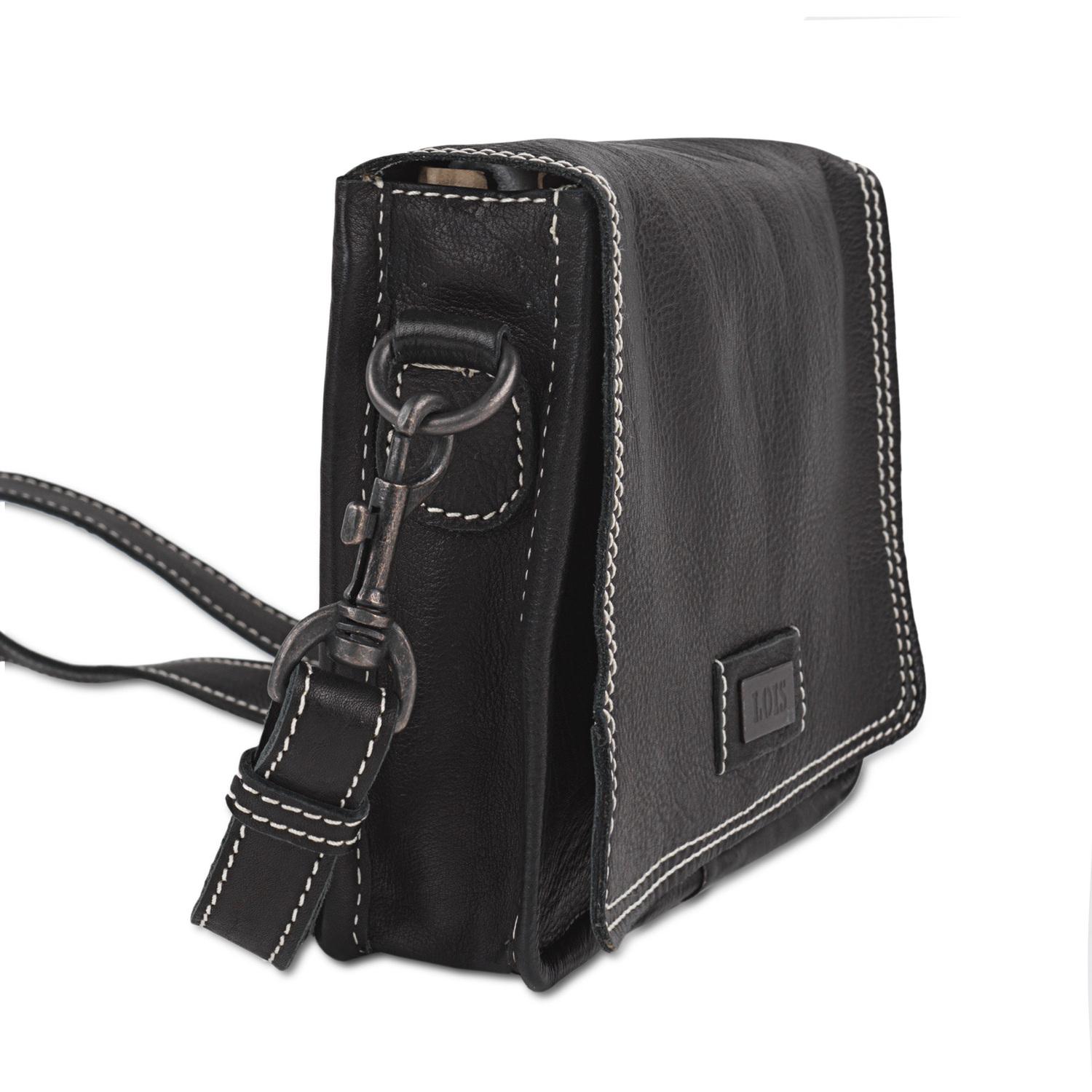 Bolso Bandolera Mujer Piel Lois Whitney Negro