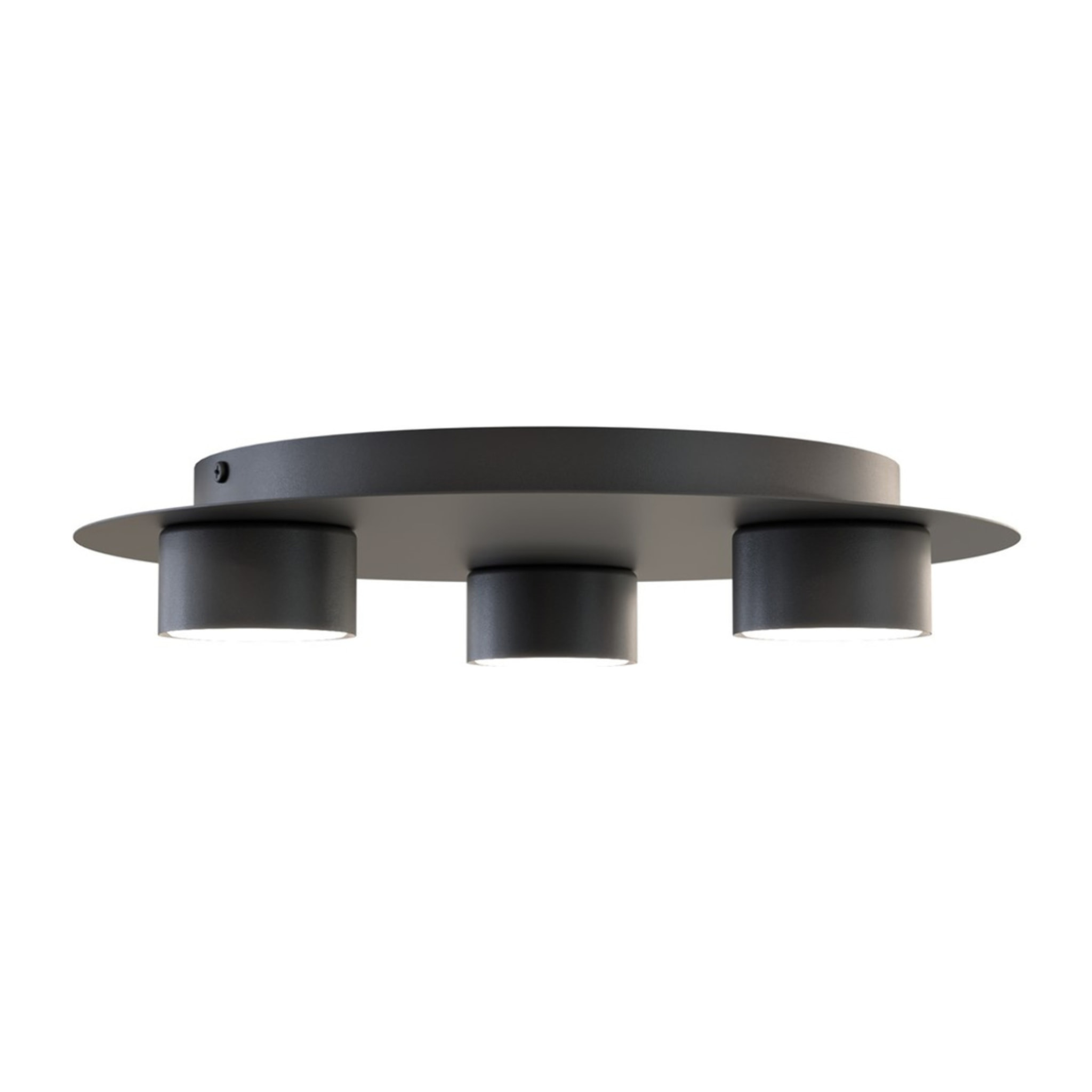 Lampada da soffitto BOLX in acciaio nero opaco