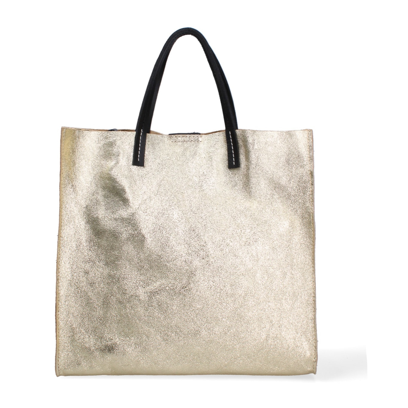 Borsa a mano da donna Made in Italy - Modello Ereva - 100% pelle - 34.5 x 32.0 x 17.0 cm