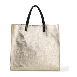 Borsa a mano da donna Made in Italy - Modello Ereva - 100% pelle - 34.5 x 32.0 x 17.0 cm