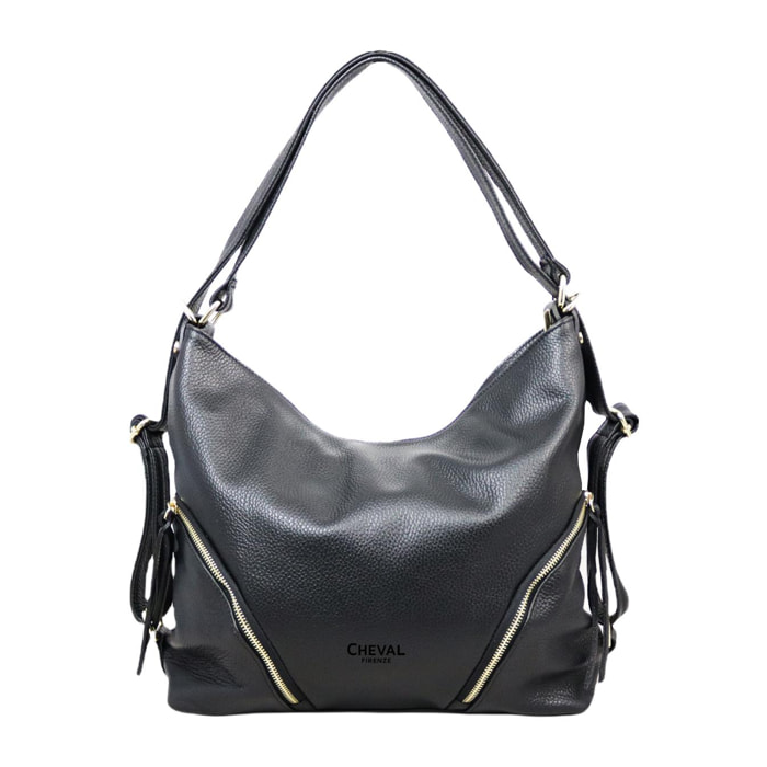 Bolso de hombro Cheval Firenze Sham Negro