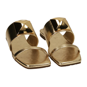 Chanclas laminadas en oro