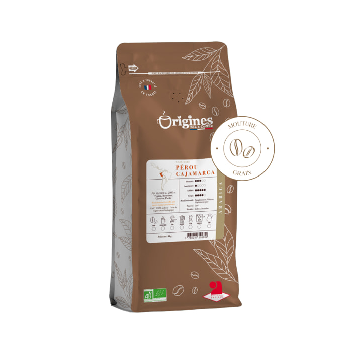 Café rare Bio - Pérou Cajamarca - Grain 1kg