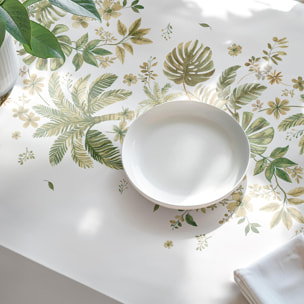 Nappe imprimée anti-tâches IVANA VERT
